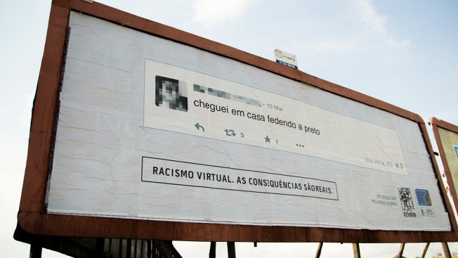 ツイッターでの人種差別発言者が自分の住んでいる地域で晒し者にーブラジルでの画期的なキャンペーンー